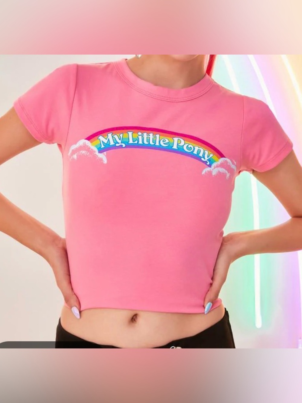 Dolls Kill x My Little Pony Rainbow Graphic Tee